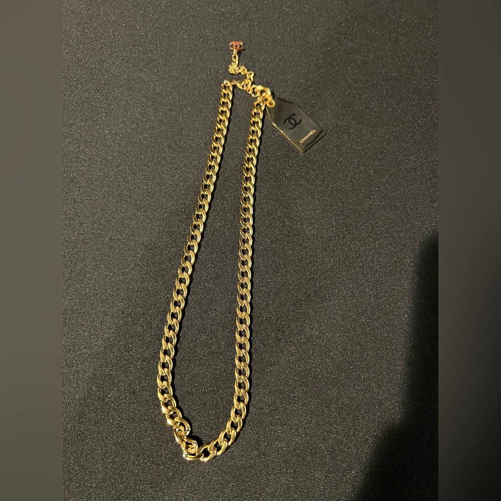 Gold Statement Necklace with Bold Links